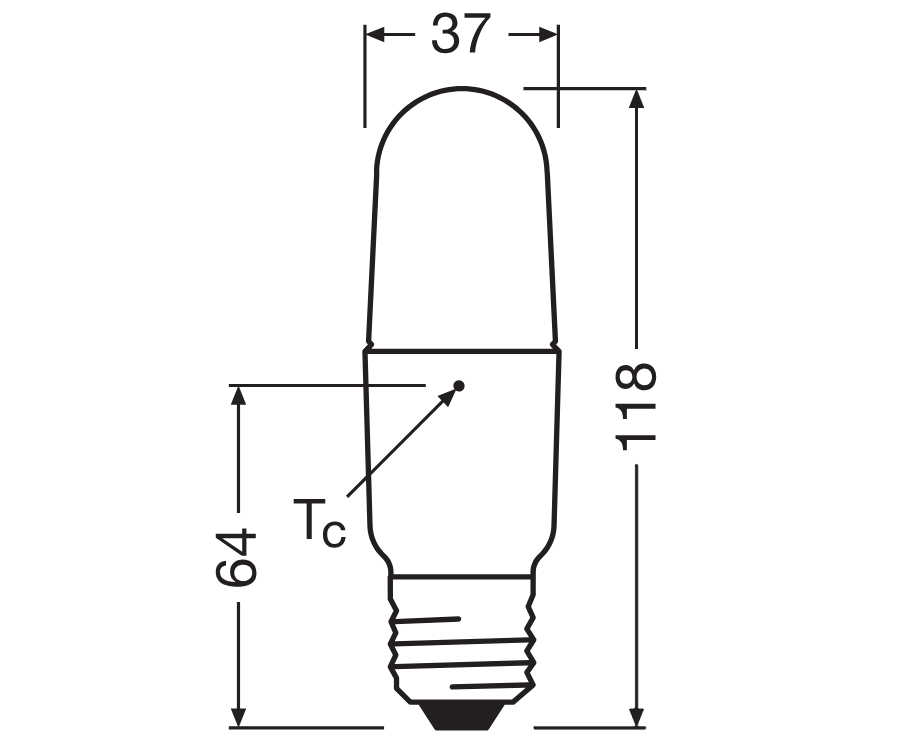LEDSSTICK75 9,5W/840 230VFR E27 FS1OSRAM