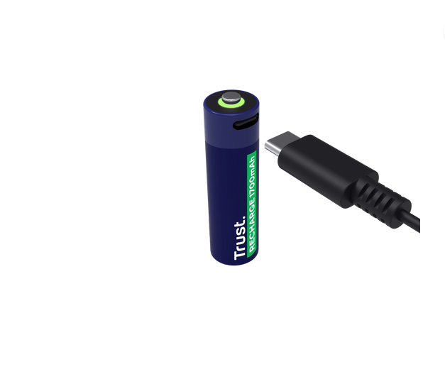 Baterii reincarcabile Trust AA USB-C 2x