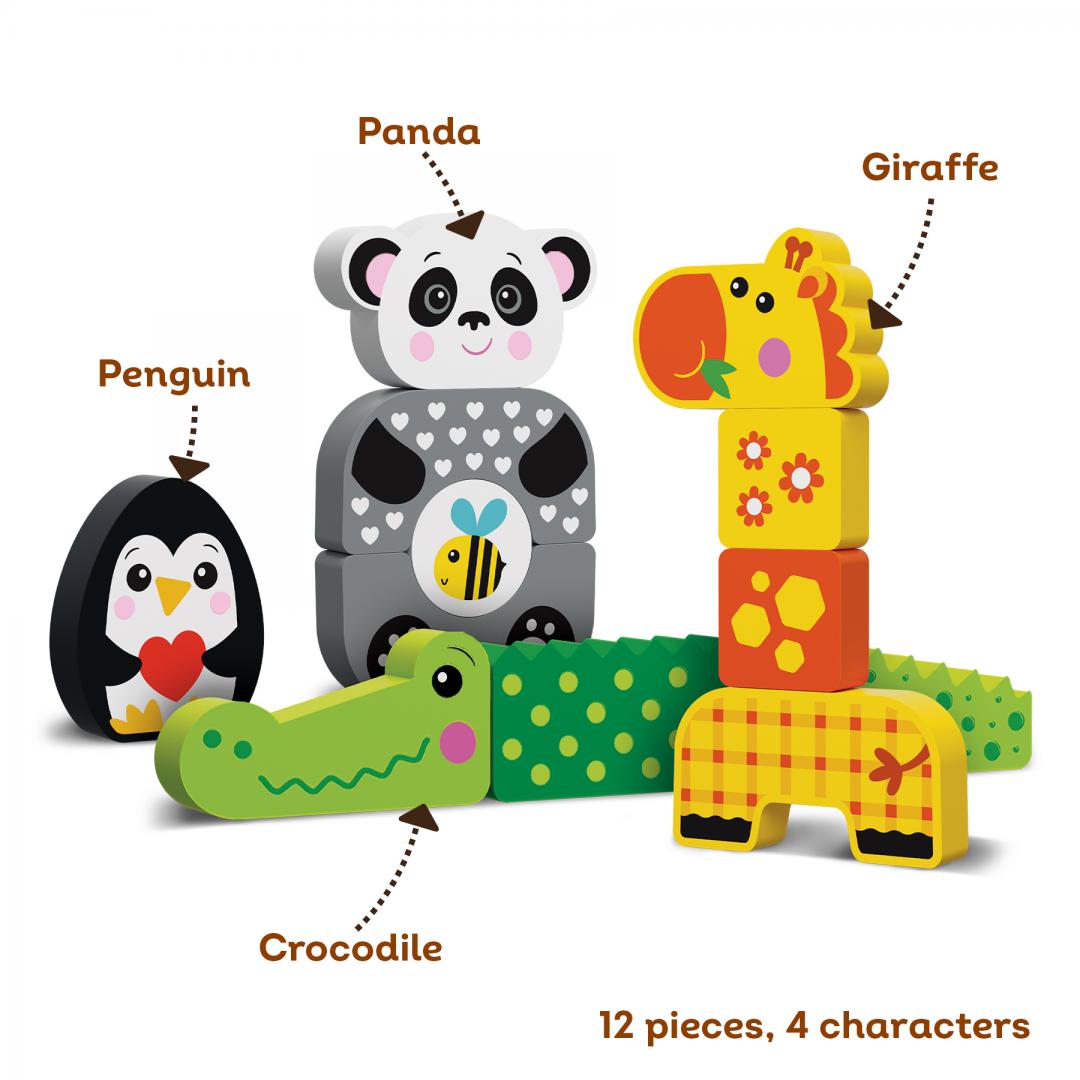 Kids Hits PANDA ȘI PRIETENII SAI, JUCARIE LEMN