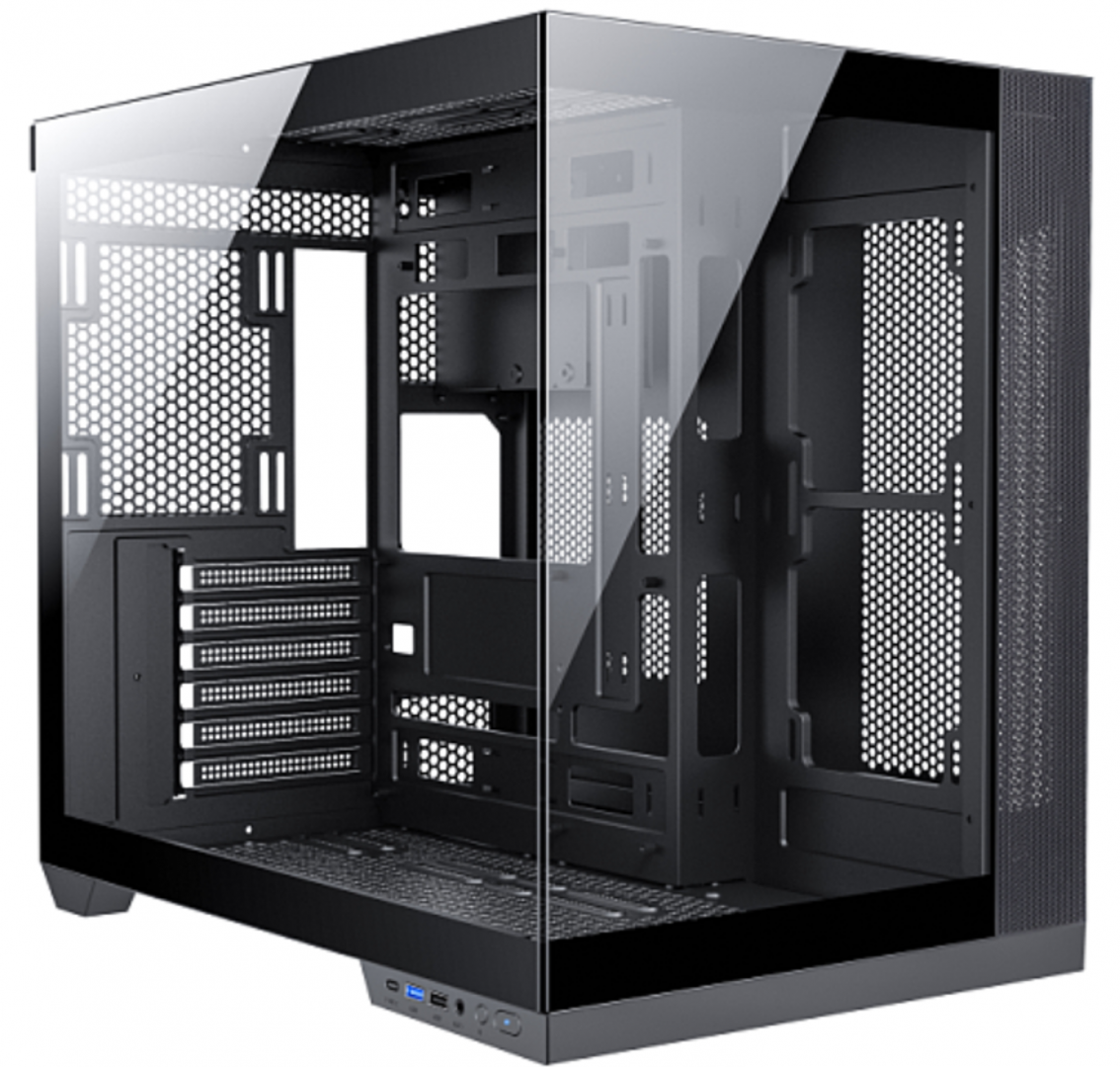 Carcasa gaming Serioux Shadow, fara sursa, tip  middle tower, USB2.0x+HD Audio, USB3.0, porturi rezervate pentru ventialtor: MN 2x120mm ventilatoare ARGB (incluse), spate:1x120mm ventilator RGB (inclus), sus 3x120mm/2x140mm, controler 4 porturi, drive bay