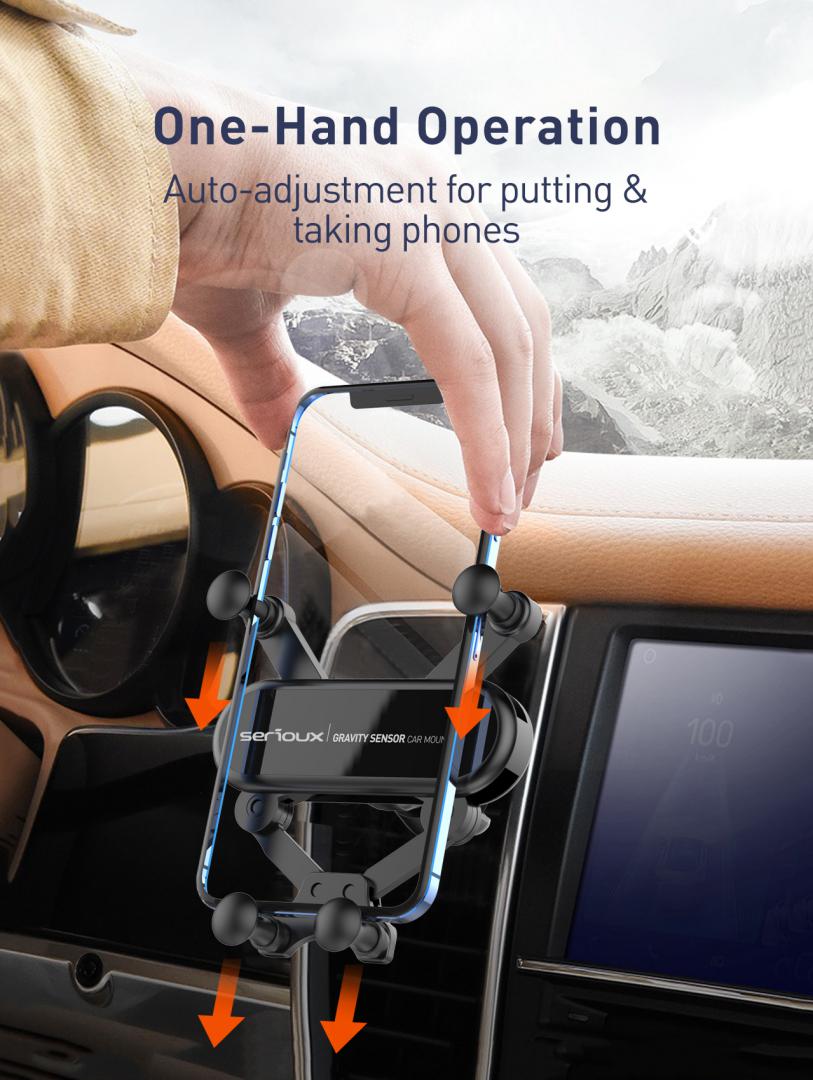 Suport Auto Telefon Gravity Serioux CH04 (Suport auto telefon Gravity Serioux CH04)