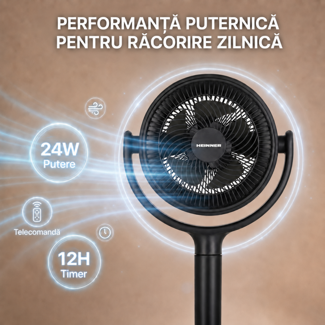 Ventilator cu Picior Heinner HSF-MAT24DC