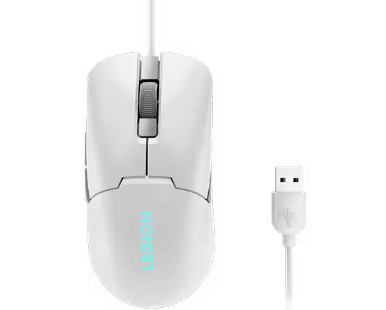 Mouse Gaming Lenovo Legion M300s, 8000 DPI, Alb