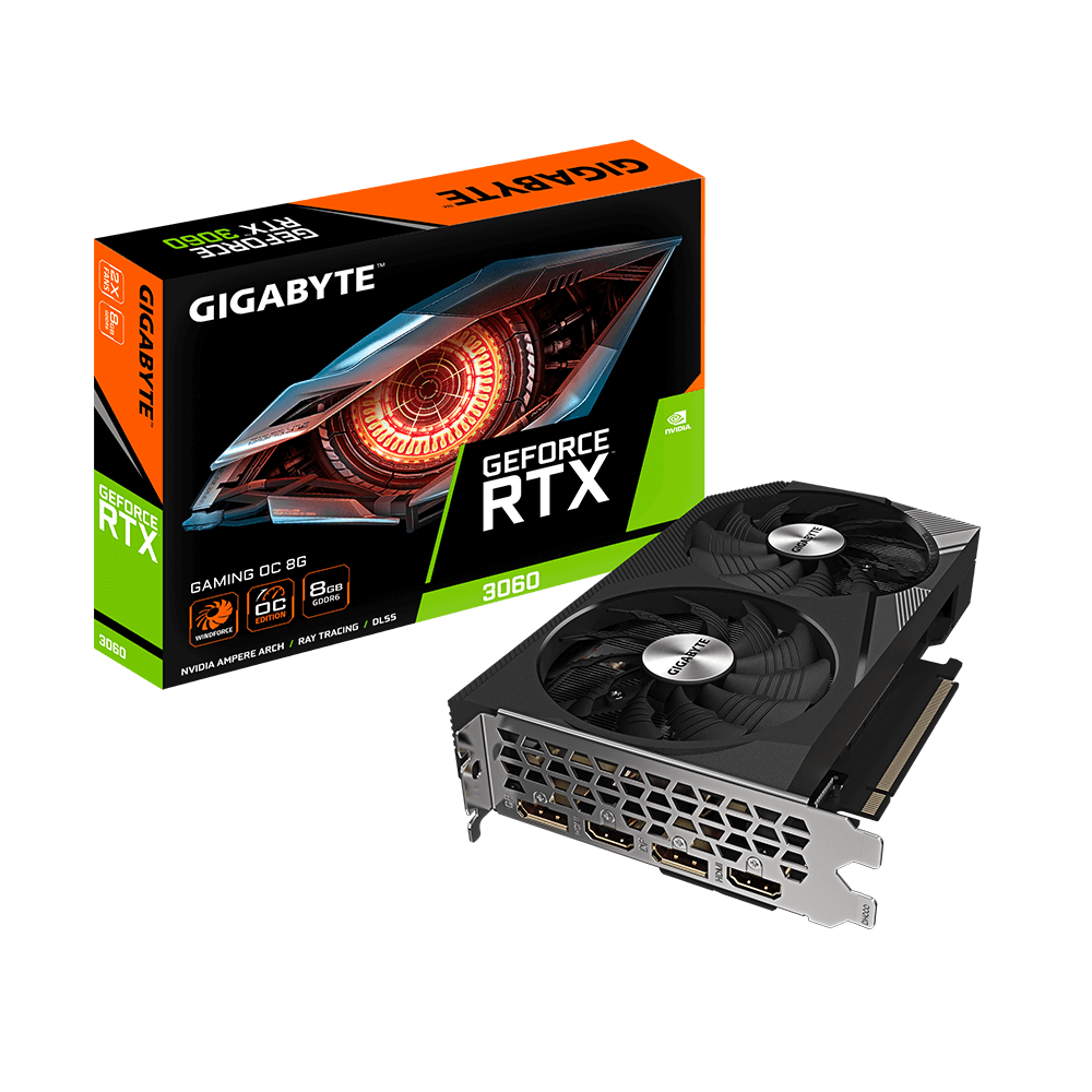 Gigabyte VGA GB GeForce RTX 3060 GAMING OC 8G 2.0