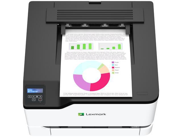 Imprimanta laser color Lexmark CS331dw, A4, Grup de lucru mic,Afişaj LCD monocrom All Points Addressable (APA) pe 2 rânduri,100-Sheet Output Bin, Unitate duplex integrată, Intrare manuală pentru o singură coală, Tavă integrat de 250 coli,Porturi standard 