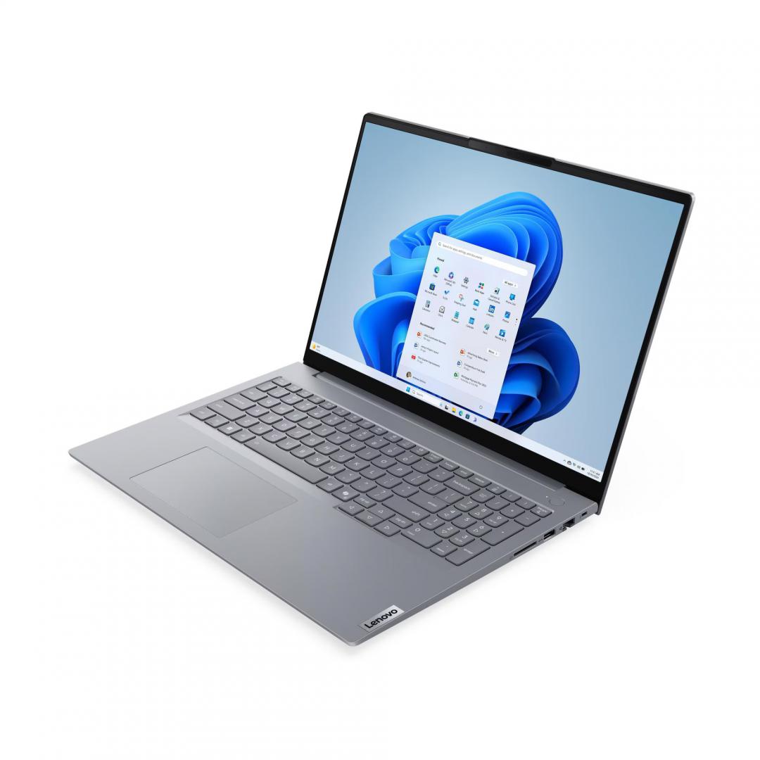 Laptop SMB Lenovo ThinkBook 16 G9 IRL, cu procesor Intel Core 5 210H, 16'' IPS, 16 GB DDR5, SSD 1 TB, Intel Graphics, Fara OS, 3 ani Garantie