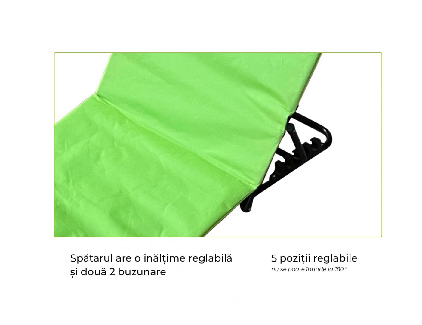Heinner HR COVOR PLAJA/SEZLONG-141*45*51CM, LIME
