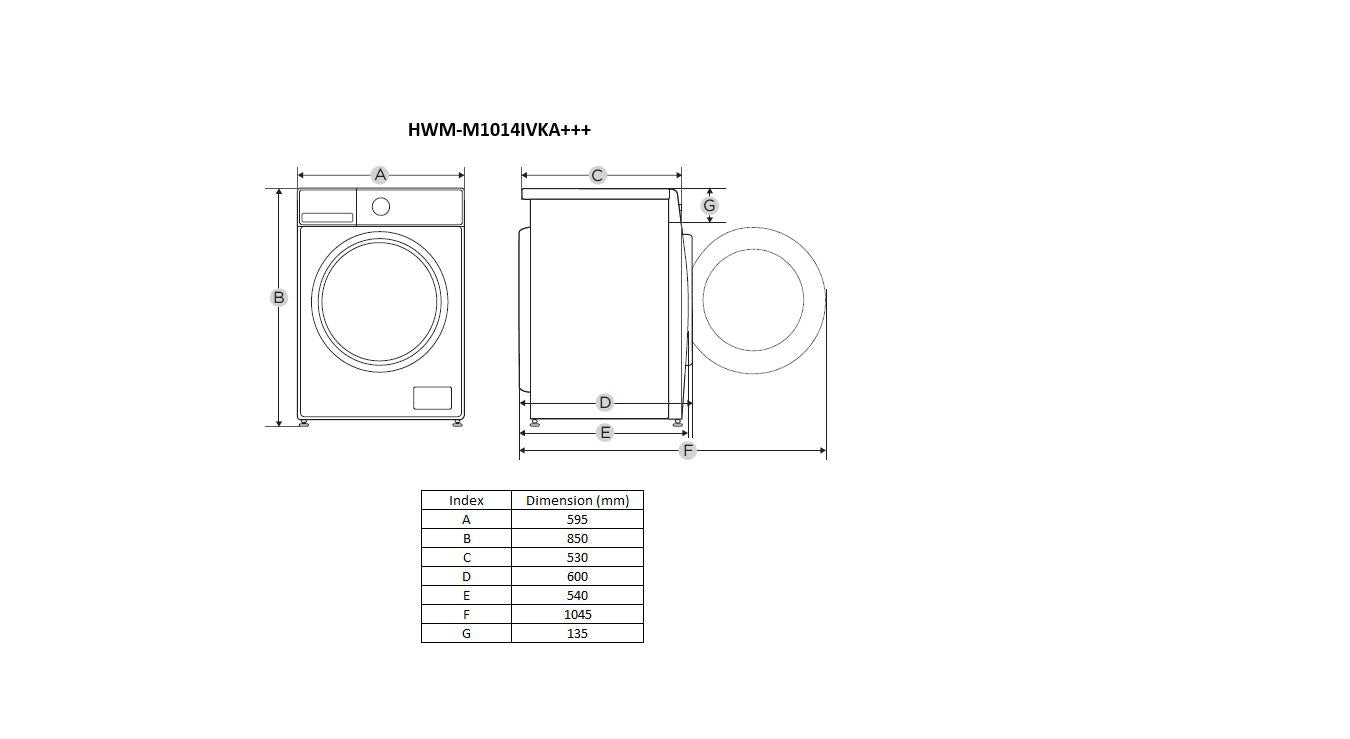 MASINA DE SPALAT RUFE HEINNER HWM-M1014I