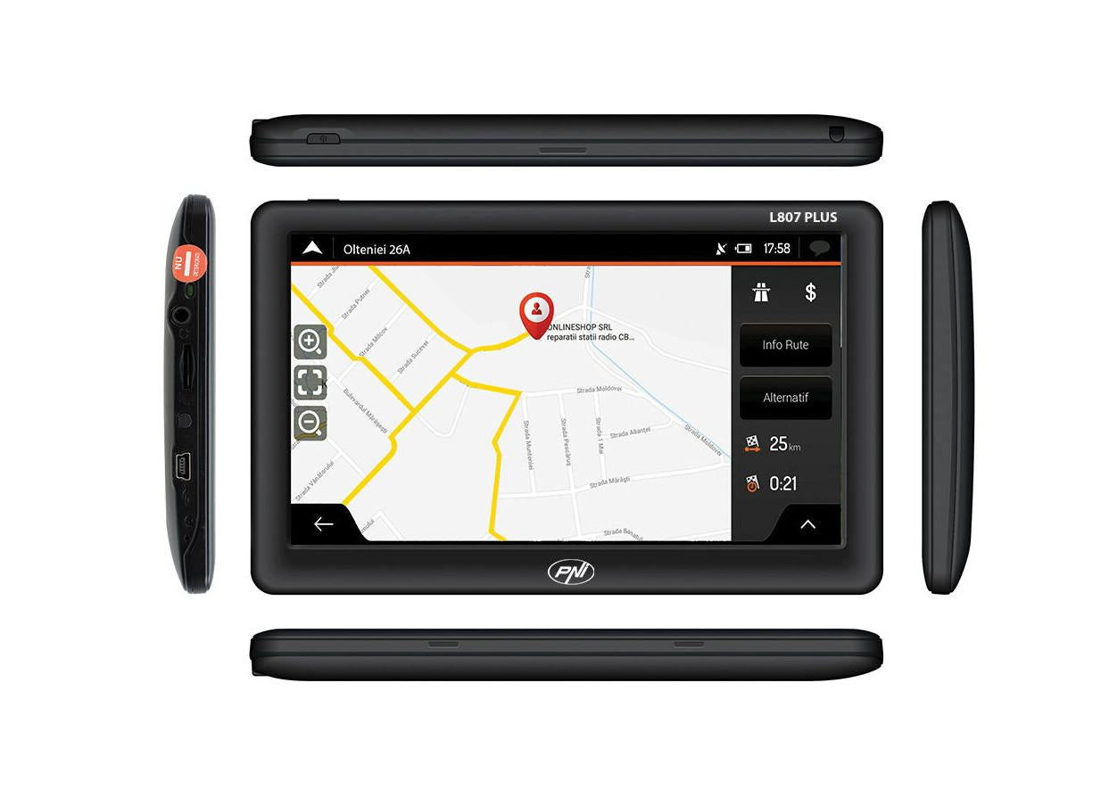 PNI-L807-PLUS Sistem Navigatie 7" 8GB (Sistem de navigatie GPS Pni L807 Plus ecran 7 inch)
