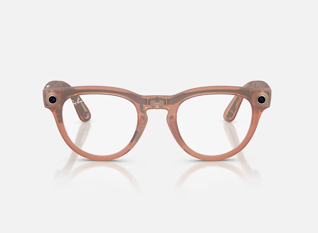 RayBan Meta  Matte Peach/Grey Trs Gen2 (Ray-Ban Meta Headliner Gen 2 AI Glasses Matte Peach/Grey Transitions RW4013...)