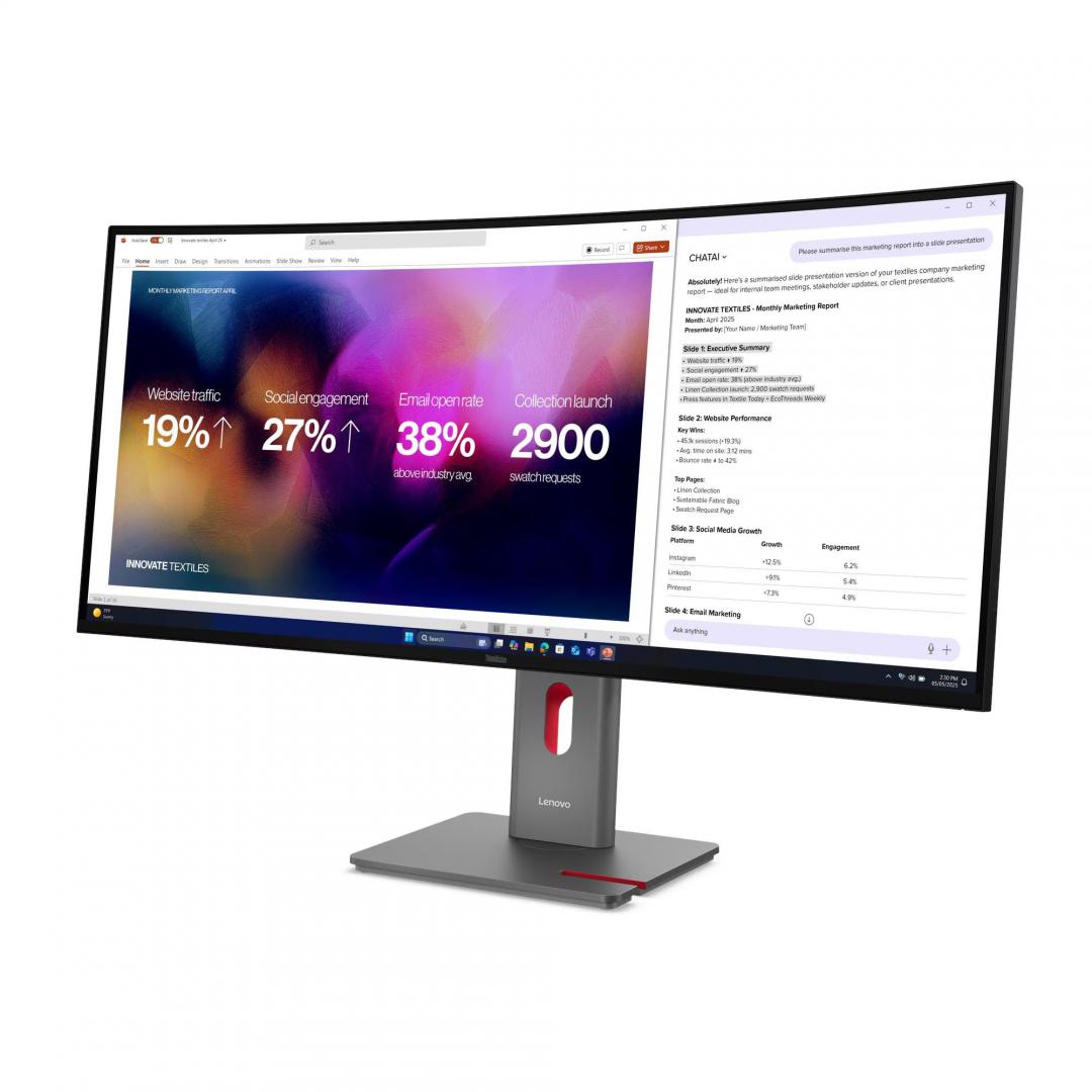 Lenovo ThinkVision P40WD-40 39.7" WUHD IPS 3Y