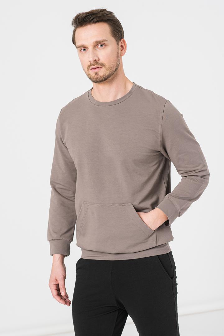 Pegas BLUZA COTON CASUAL BARBATI TAUPE-M