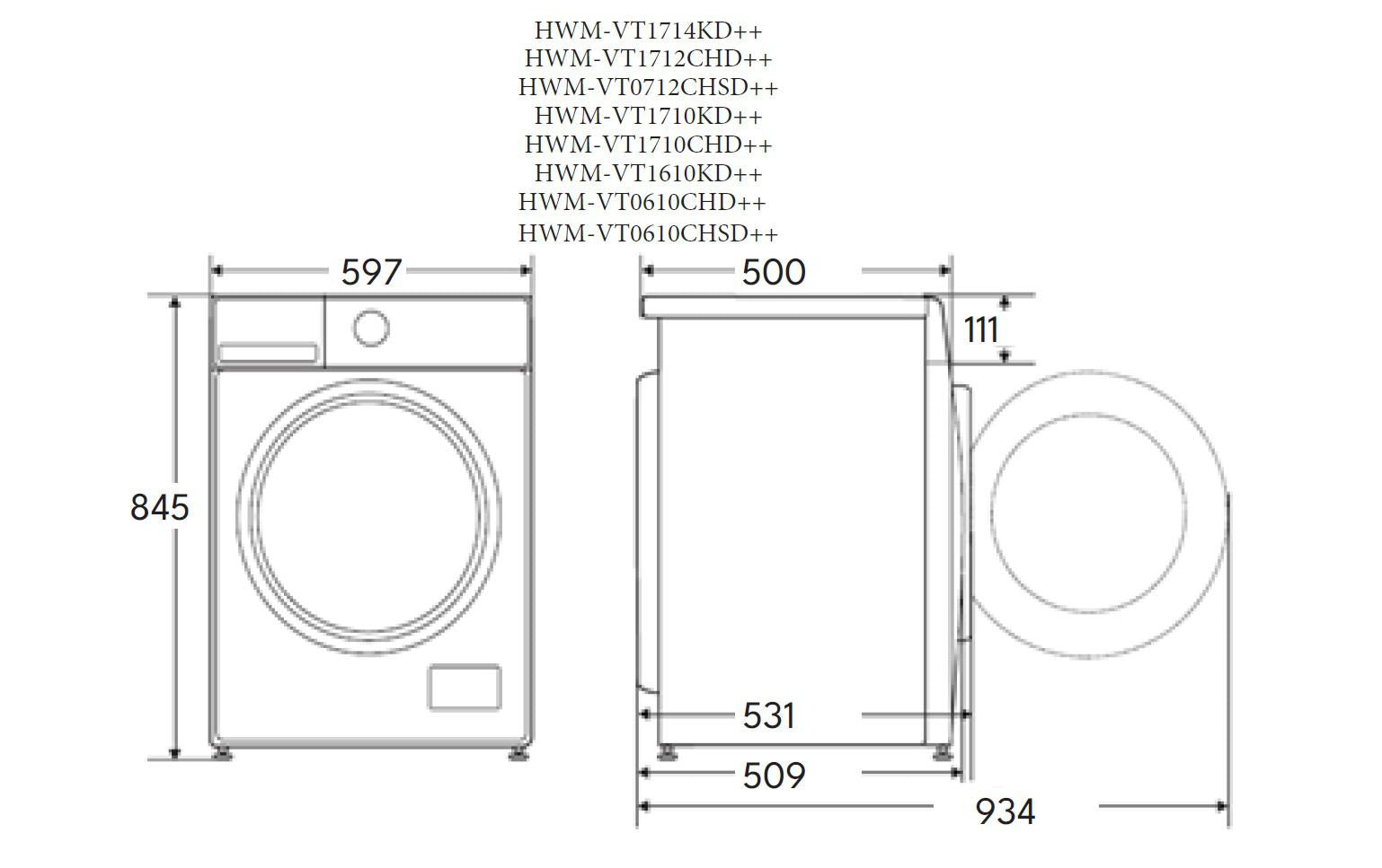 Masina de Spalat Heinner HWM-VT1710CHD++ (Masina de spalat rufe Heinner HWM-VT1710CHD++)