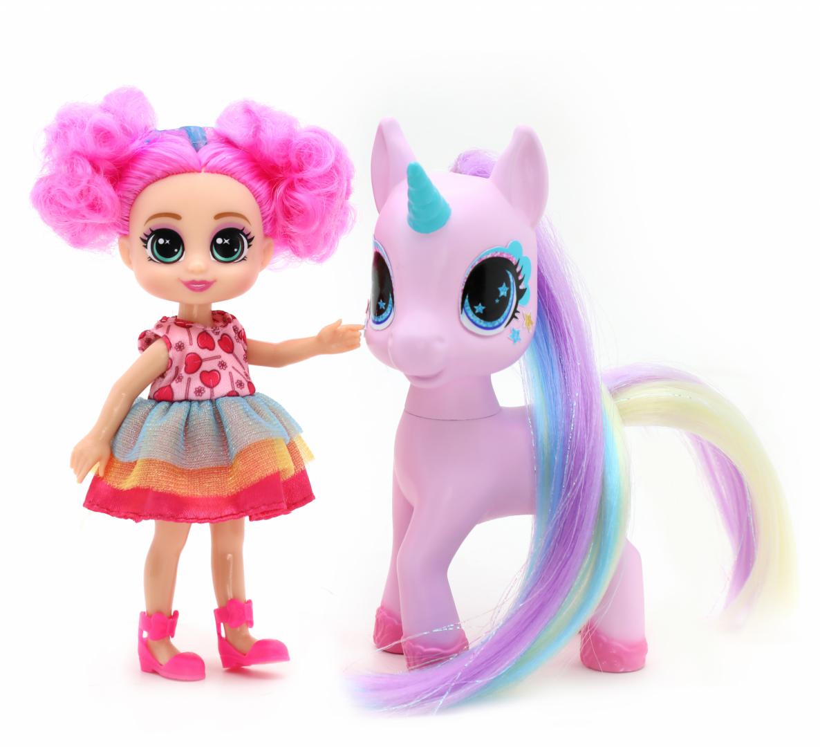 Papusa Mini, Sweetyz cu Unicorn, 12 CM