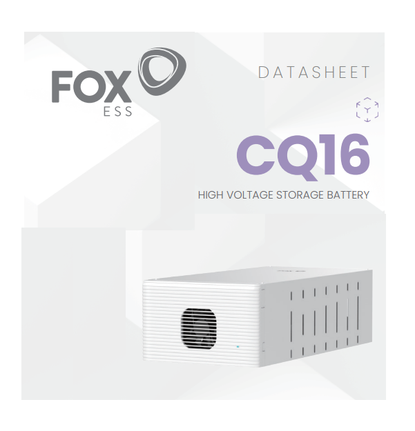Foxess Hv Battery Module CQ16 (FoxESS High Voltage Battery Module CQ16)