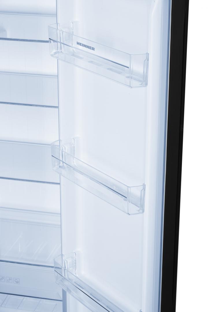 Side by Side HEINNER HSBS-H442NFBKE++, No Frost, 442 L, Clasa E, Negru