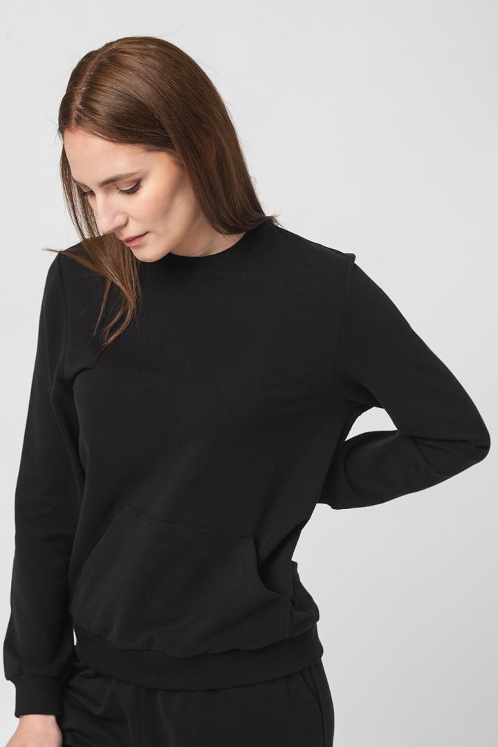 Pegas BLUZA COTON CASUAL FEMEI BLACK-L