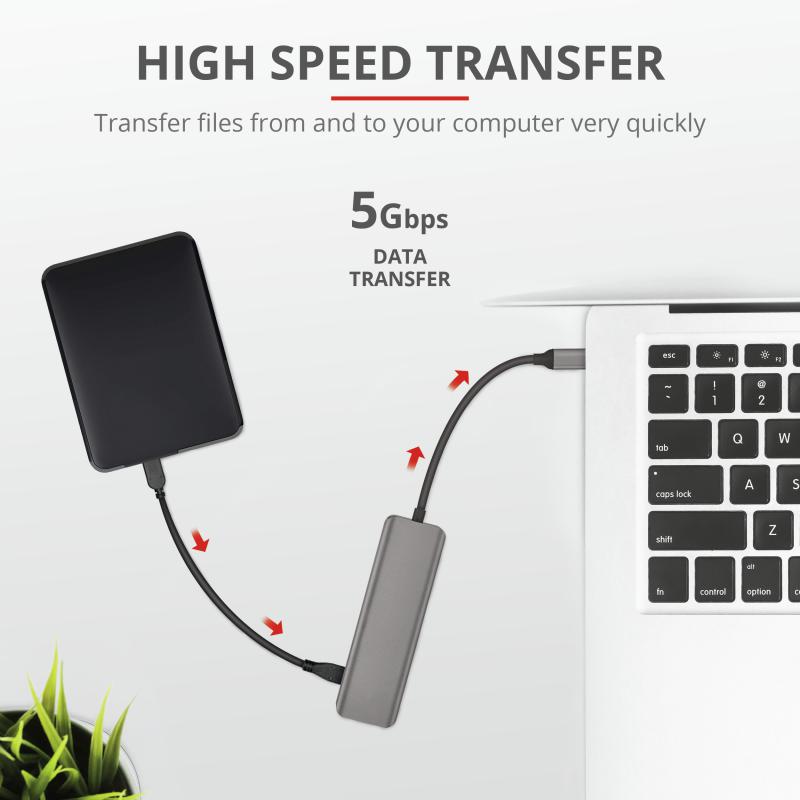 USB Hub Trust Halyx 4xUSB 3.2, alm (Hub USB Trust Halyx)