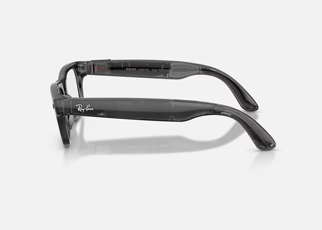 RayBan Meta Blayzer Optics St Bk/Demo G2 (Ray-Ban Meta Blayzer Optics Gen 2 AI Glasses Shiny Transparent Black/Demo)