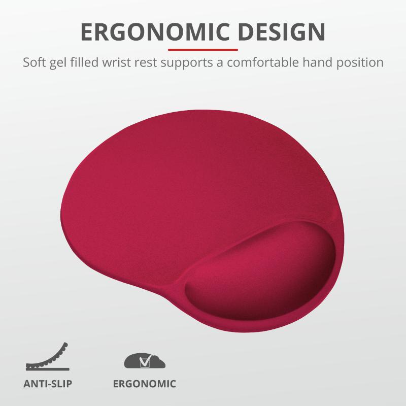 Mousepad cu gel Trust Bigfoot rosu