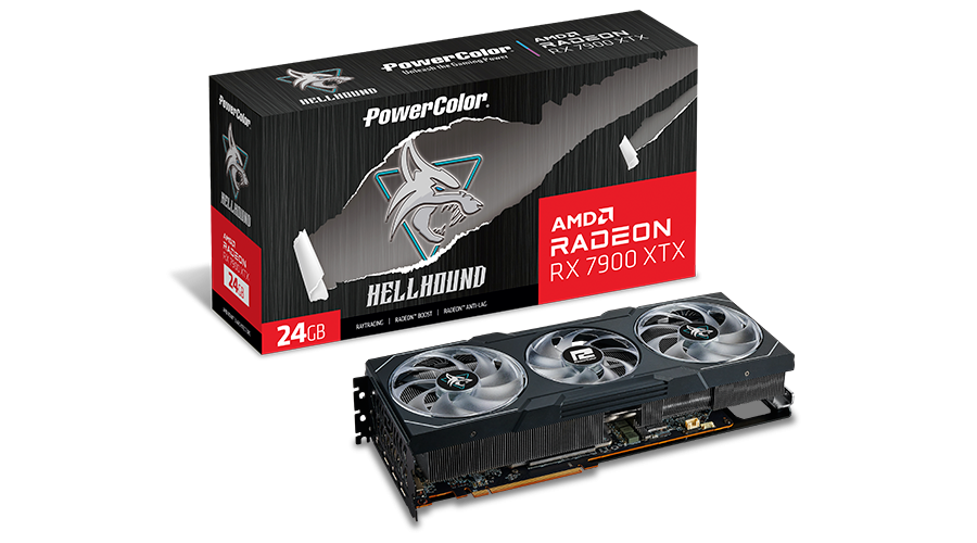 Pw Radeon RX7900 Xtx Hellhound 24GB (Placa video PowerColor Radeon Rx 7900 Xtx)