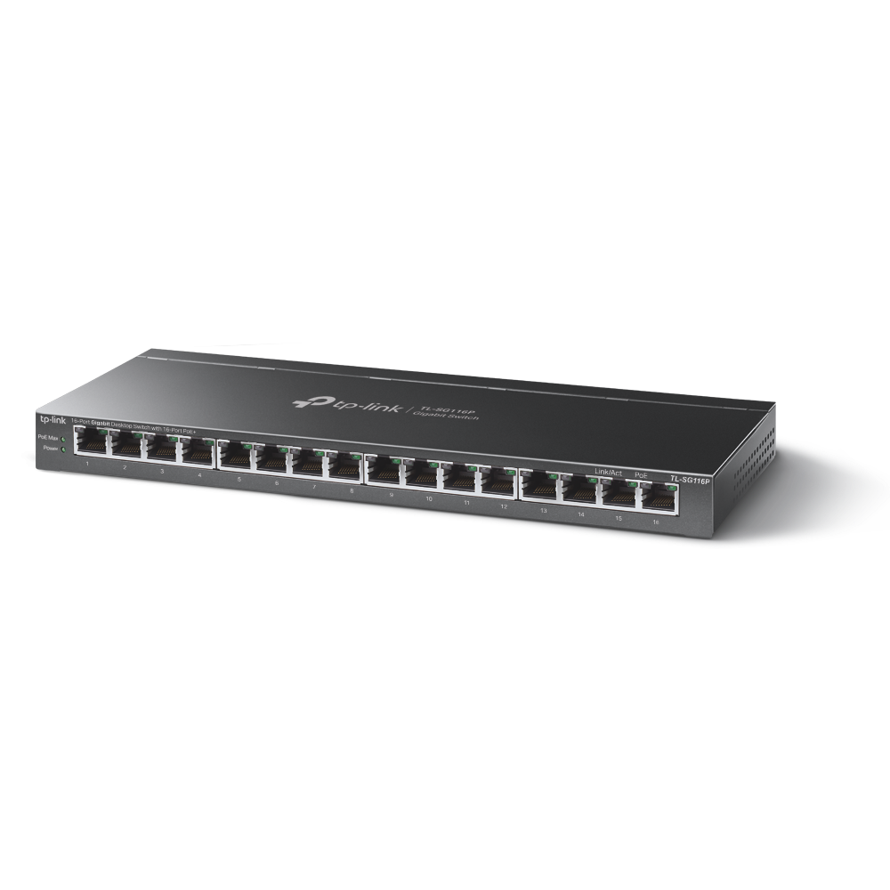 TP-Link TPL SW 16P-GB UNMNGD DESKTOP SWITCH POE