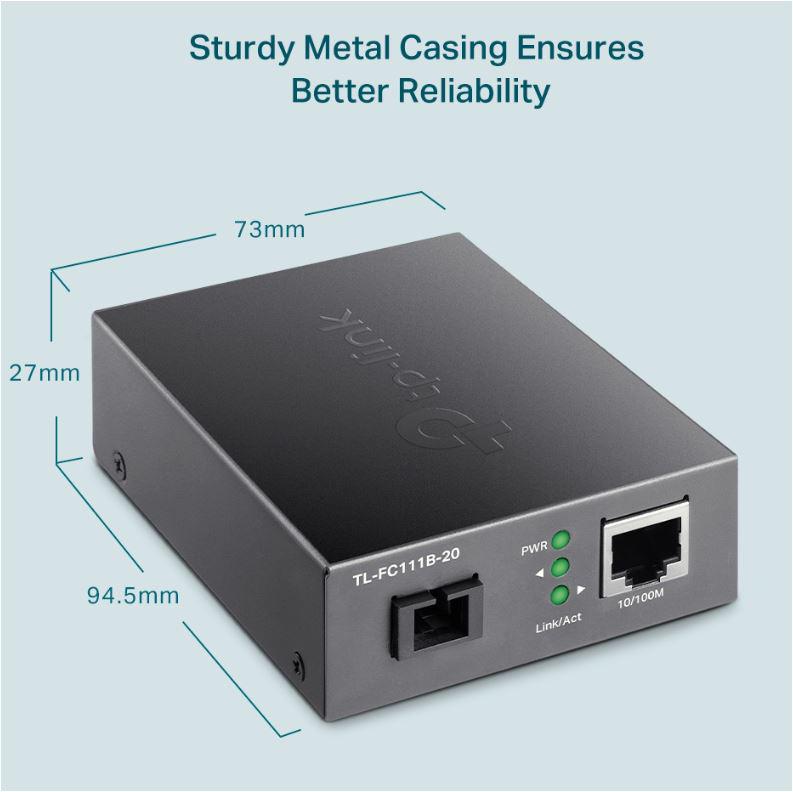 TP-LINK WDM MEDIA CONVERTER TL-FC111B-20