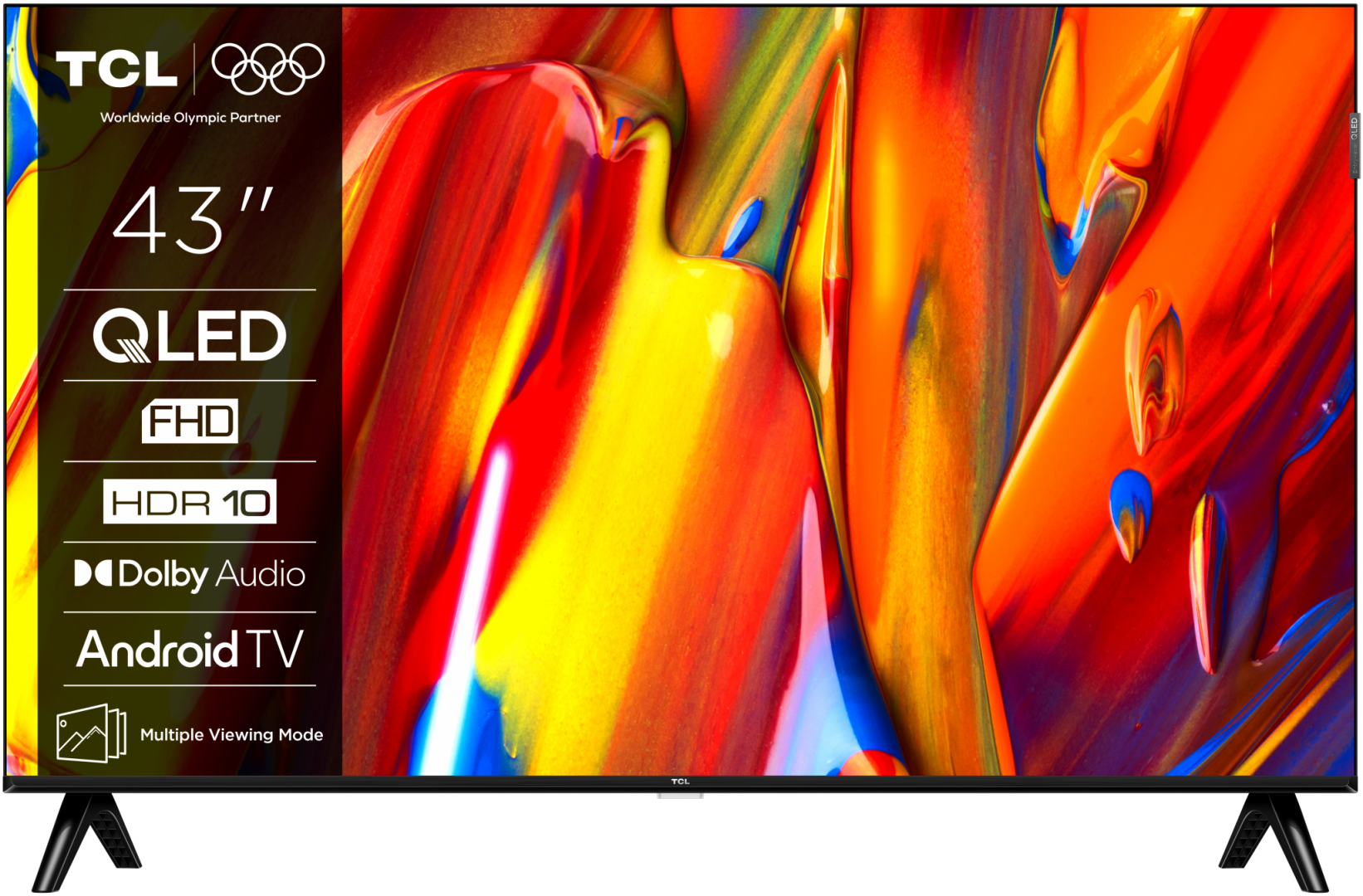 RESIGILAT | Televizor TCL QLED 43V5C, 108 cm, Smart Google TV, Full HD TCL