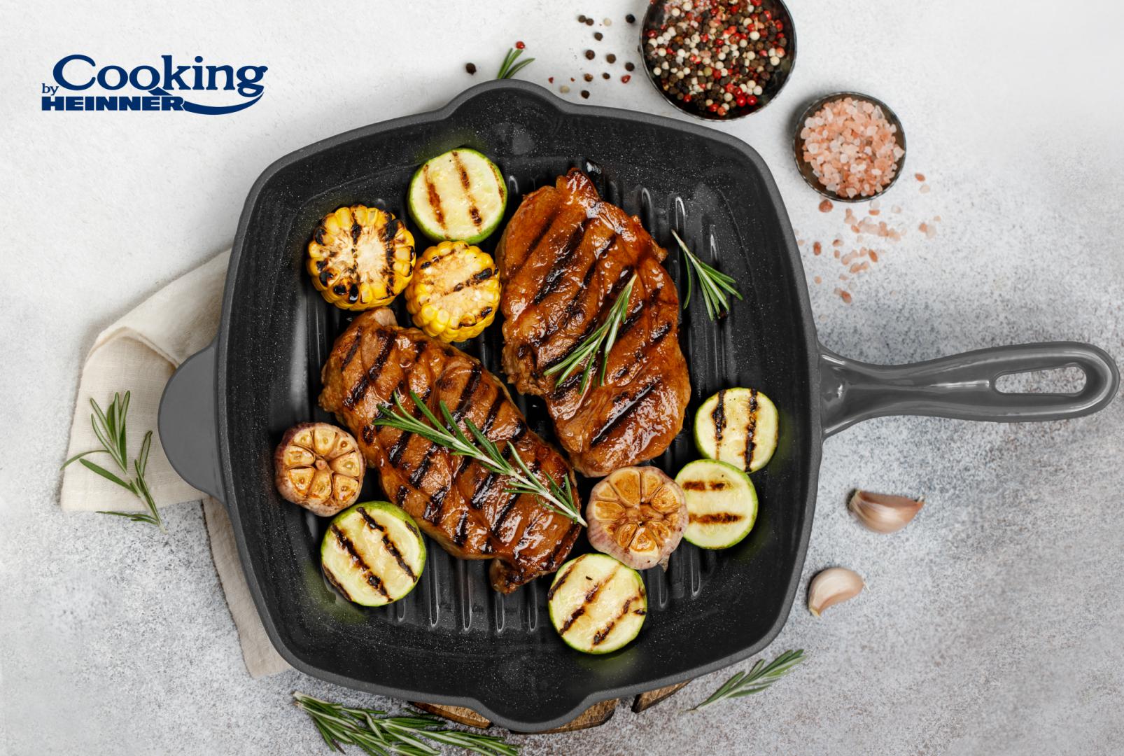 Tig.grill Fonta 26.5X4.5 CM, Marble Grey (tigaie Grill Fonta Emailata  26.5 X 4.5 CM)