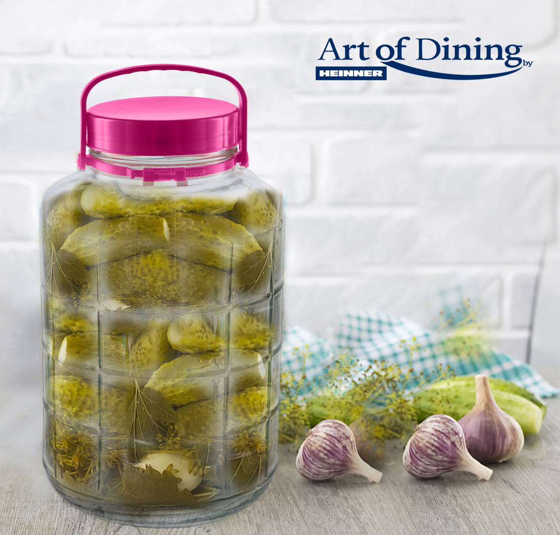 Borcan Sticla cu Capac Plastic 10L (borcan Sticla  cu Capac Plastic  10L Art Of Dining)