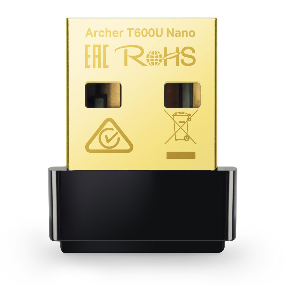 Tpl Adapt USB AC600 DUAL-BAND Nano (Adaptor wireless TP-Link T600U Nano)