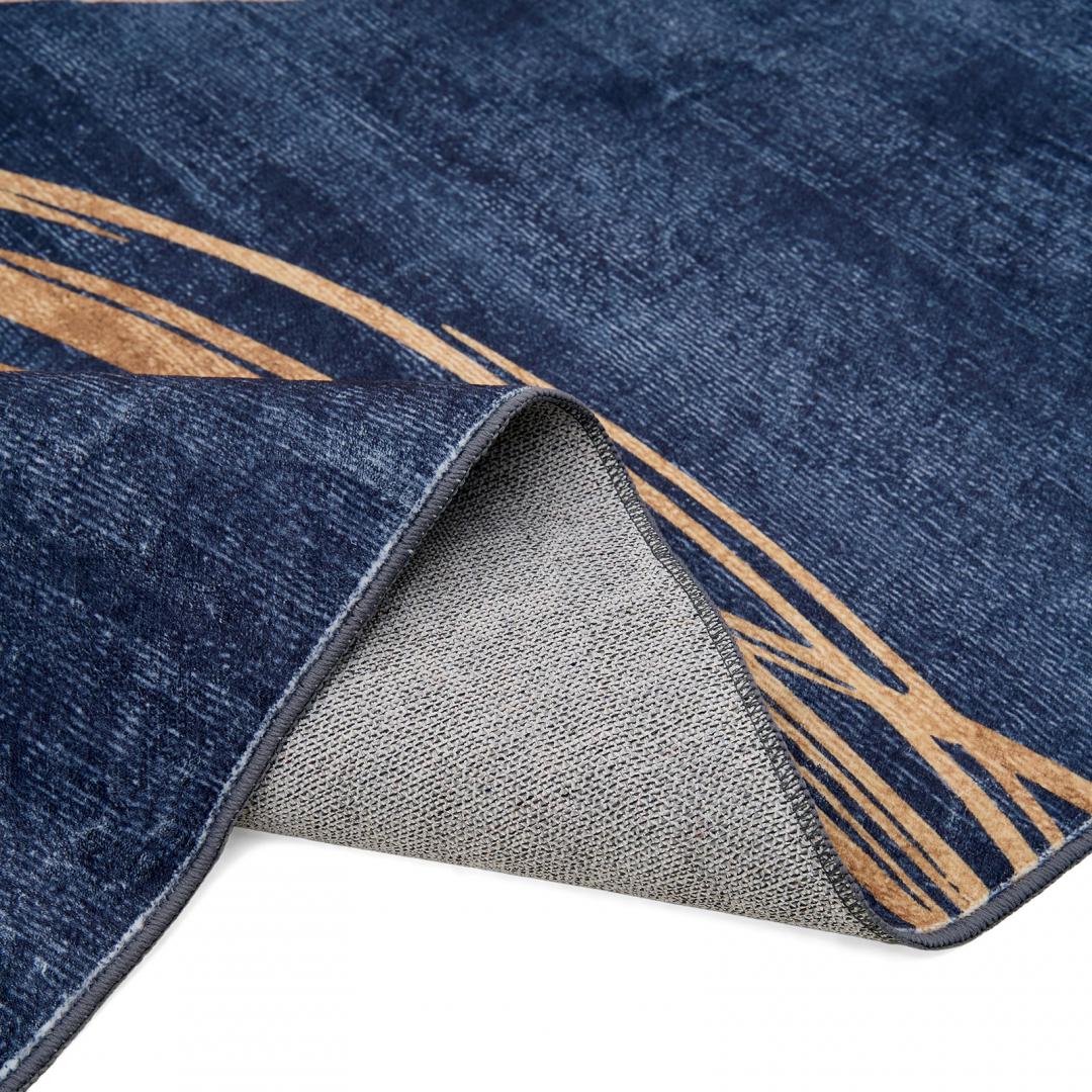 Covor printat, CIRCLE  160x230 cm, lavabil cu spate antialunecare, inaltime fir 3mm
