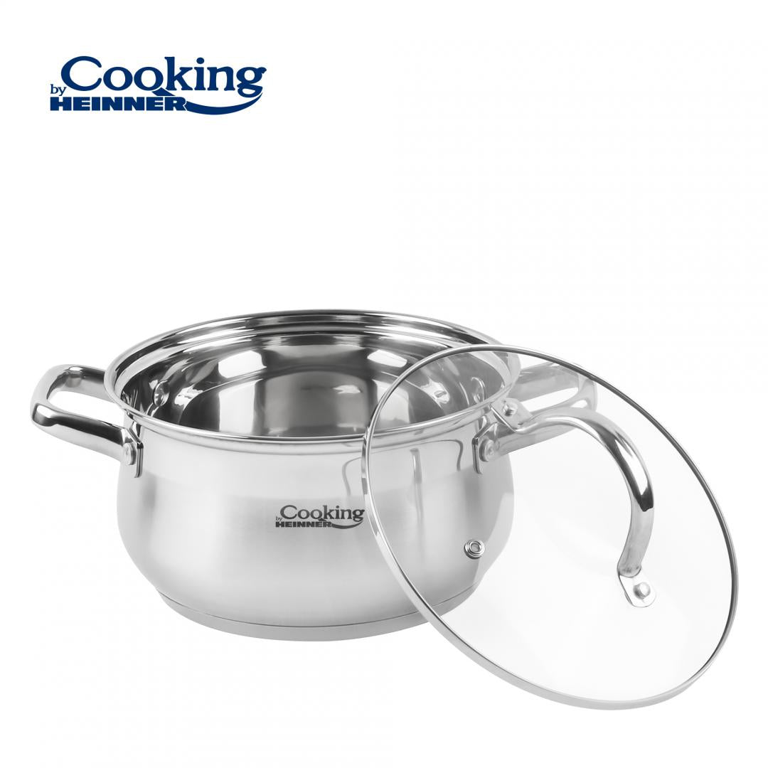 Semioala Inox+capac 24X13.5CM,6.1L,AMIRA (semioala Inox+capac)