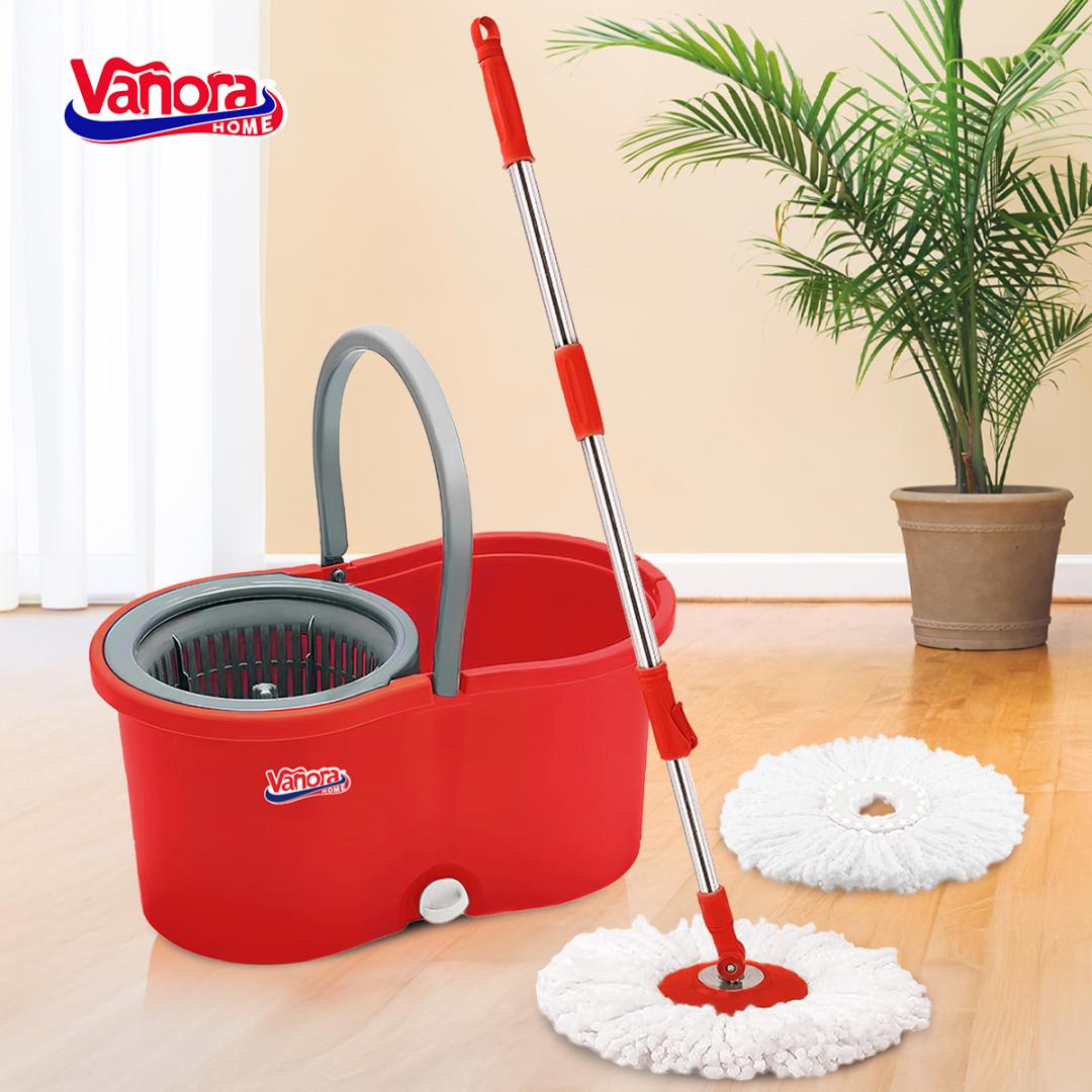 Vanora SET CURATENIE CLEAN360,MOP ROTATIV, ROSU