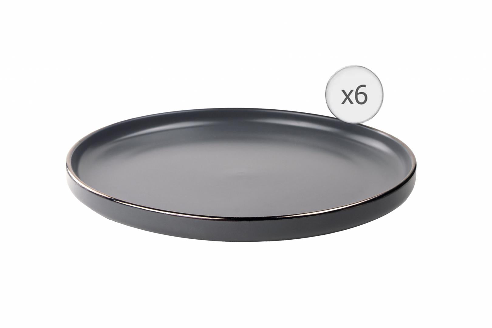 Set 6 F.intinse,ceramica 27 CM, Calypso (set 6 Farfurii Intinse)