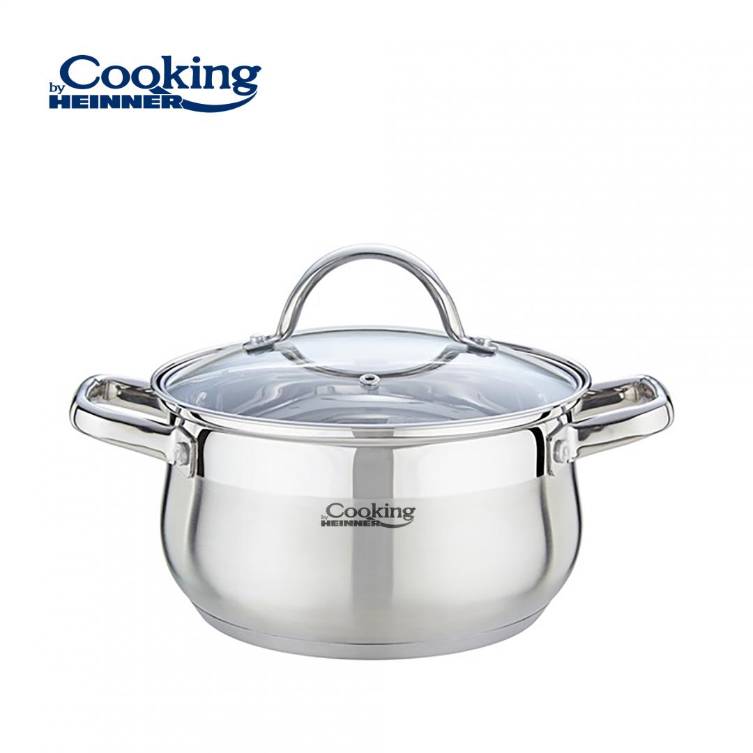Semioala Inox+capac 20X11.5CM,3.6L,AMIRA (semioala Inox+capac)