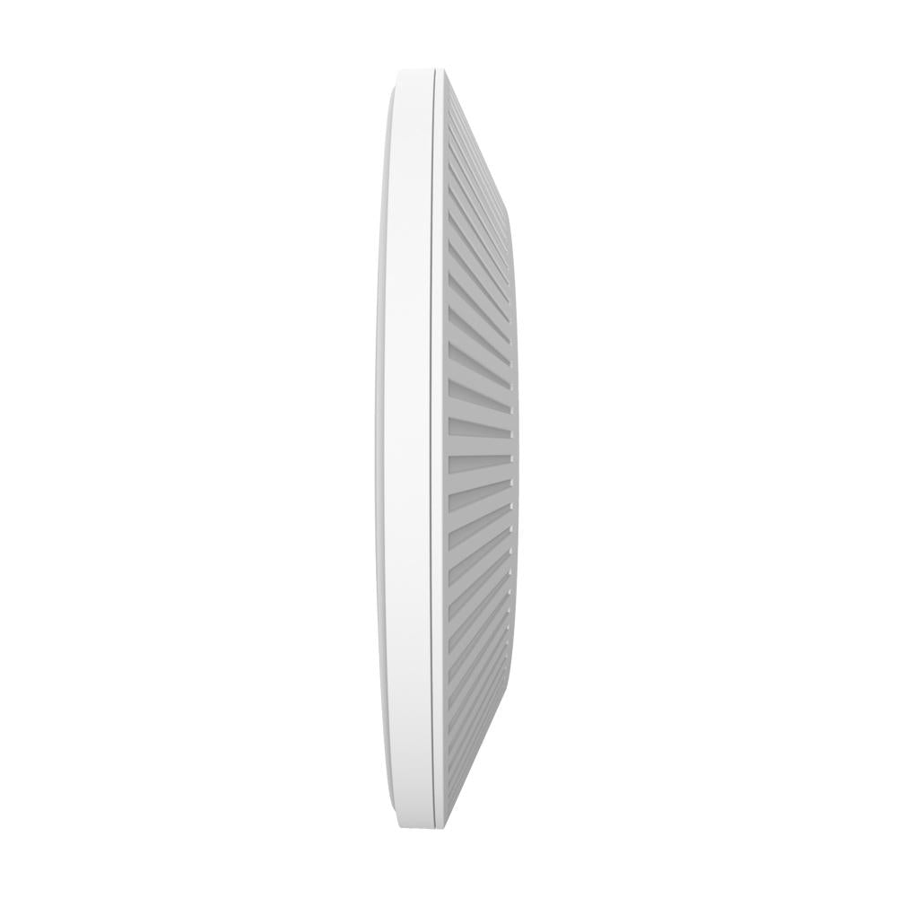 "Omada  BE9300 Ceiling Mount Tri-Band Wi-Fi 7 Access Point PORT: 1×2.5G RJ45 Port SPEED:574Mbps at  2.4 GHz + 2880 Mbps at 5 GHz+ 5760 Mbps at 6 GHz FEATURE: 802.3at POE+ and 12V DC (Power Adapter is not included), 4×Internal Antennas, MU-MIMO, 320MHz Sup