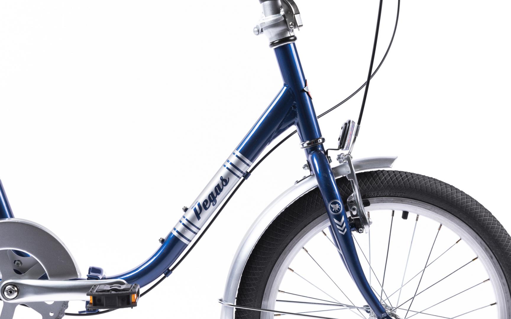 Bicicleta Pliabila Pegas Practic Retro 3S Albastru Cobalt