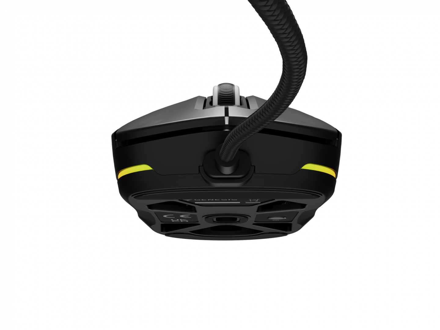 Mouse gaming cu fir Genesis Krypton 660, interfata USB, 12000 DPI, 6 butoane, iluminare RGB, negru