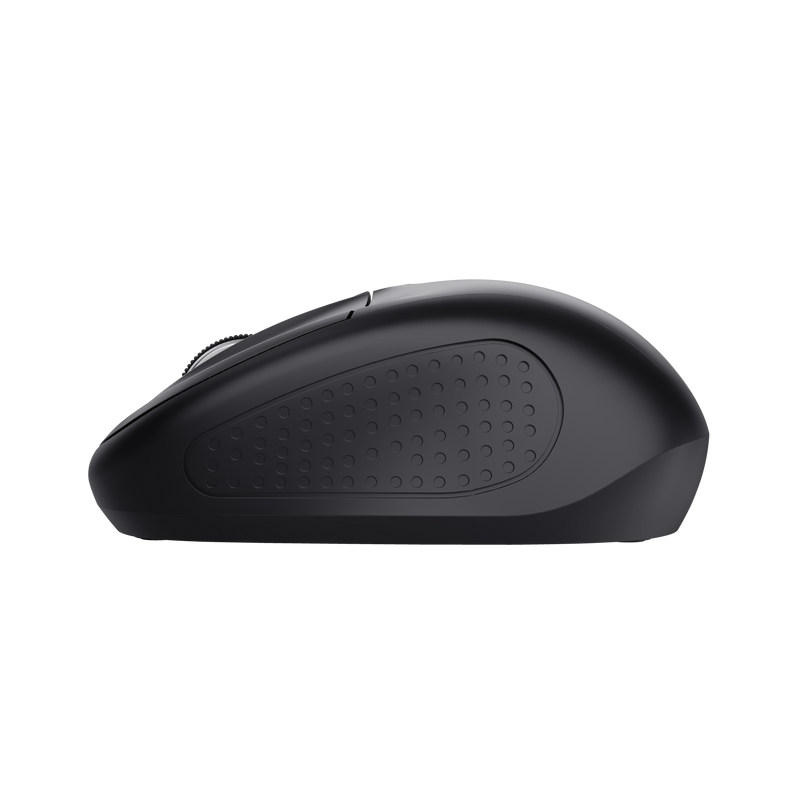 Mouse Trust cu Bluetooth, ambidextru, 3 butoane (neprogramabile), DPI ajustabil (max. 1600), functioneaza cu 2 baterii AAA (incluse in pachet), negru