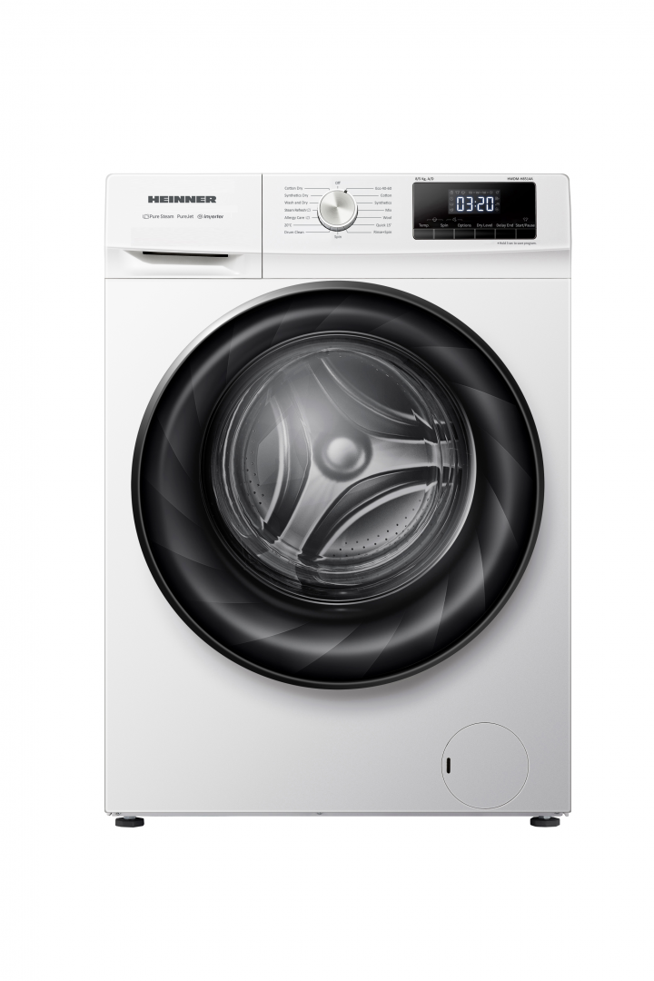 Masina de spalat rufe cu uscator HEINNER HWDM-H8514A, 8/5 Kg, 1400 RPM, Clasa: A, Alb