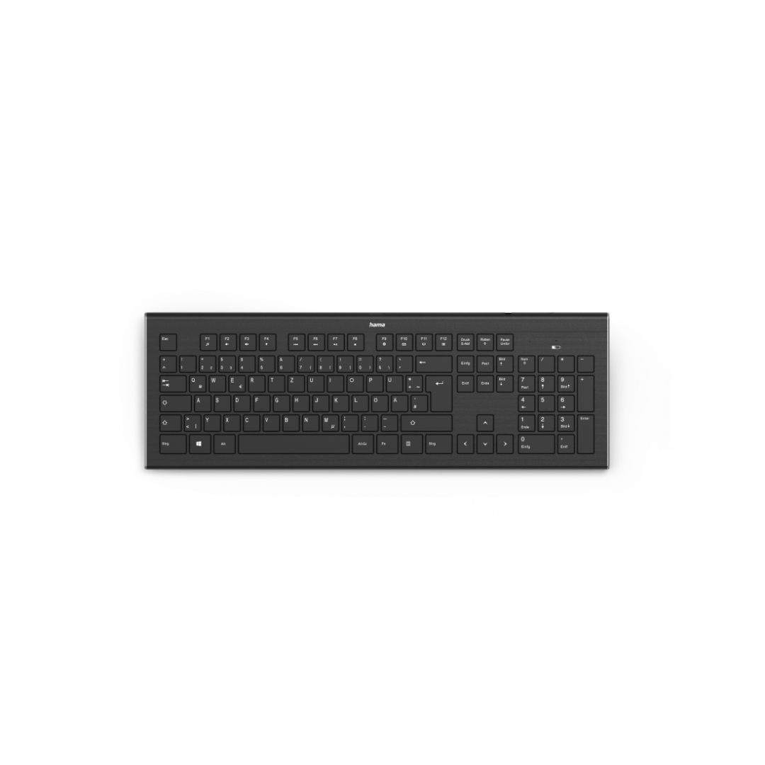 Tastatura Hama Cortino Ws RO, negru (Tastatura Wireless Hama Cortino)