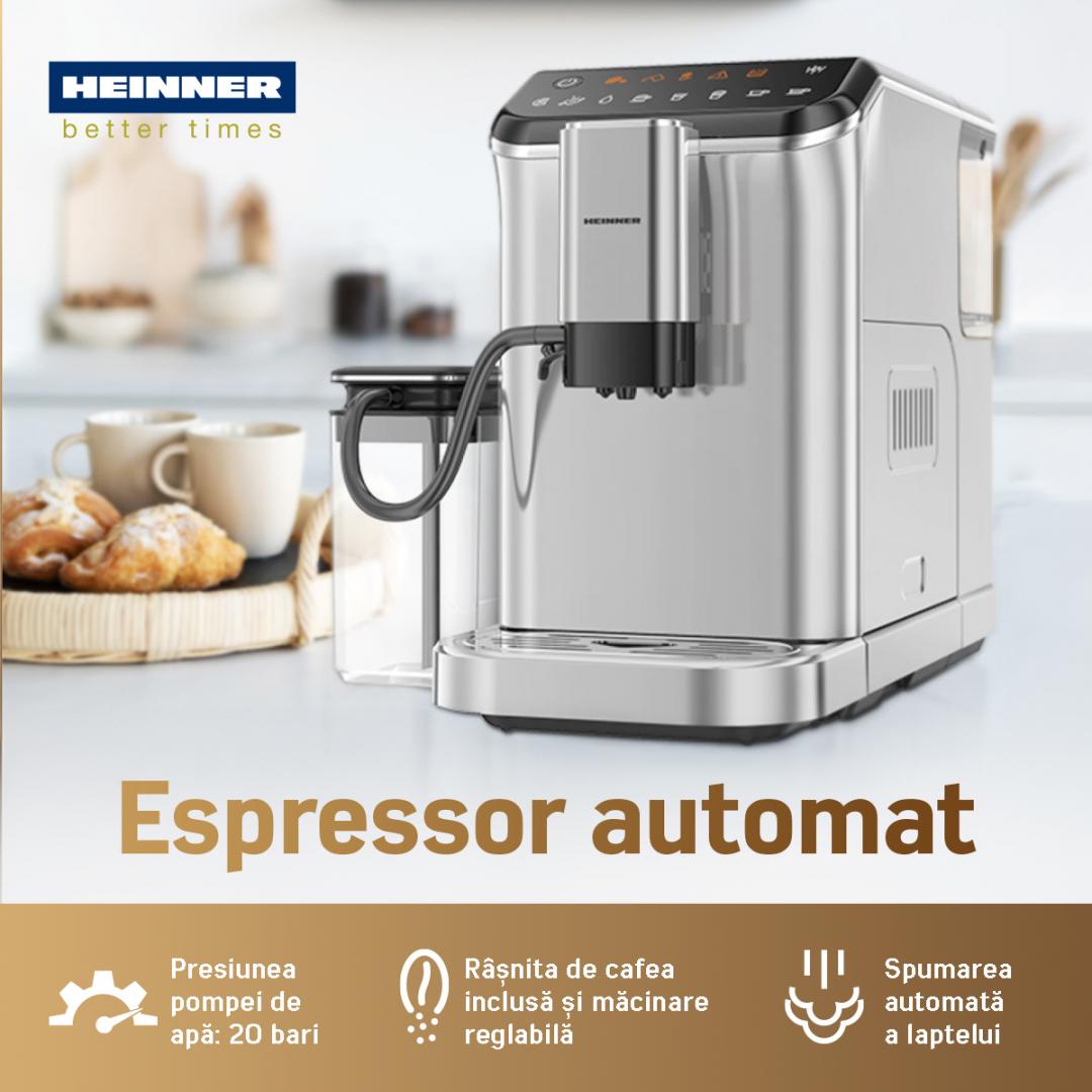 RESIGILAT | ESPRESSOR AUTOMAT HEINNER GENESIS HEMA-D20DGREY - imagine 6 - RESIGILAT