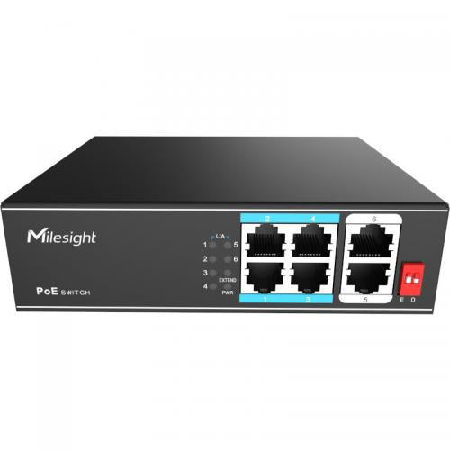Switch 4 Porturi Poe 65W (poe Switch Milesight 4 Porturi Poe)