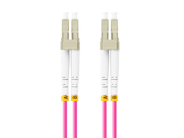 Lanberg Patch cord fibră 1 m LSZH OM4 50/125 vi