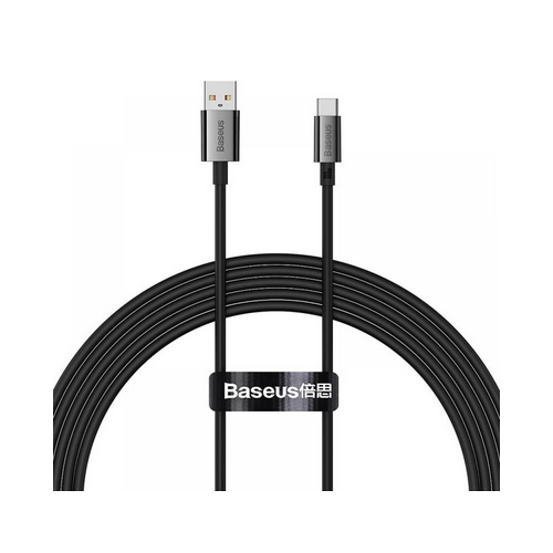 CABLU alimentare si date Baseus Superior, Fast Charging Data Cable pt. smartphone, USB la USB Type-C 100W, 2m, negru "P10320102114-01" - 6932172631987