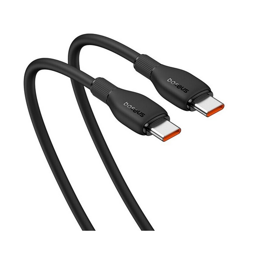 CABLU alimentare si date Baseus Pudding, Fast Charging Data Cable pt. smartphone, USB Type-C la USB Type-C 100W, 1.2m, negru "P10355702111-00" - 6932172633981