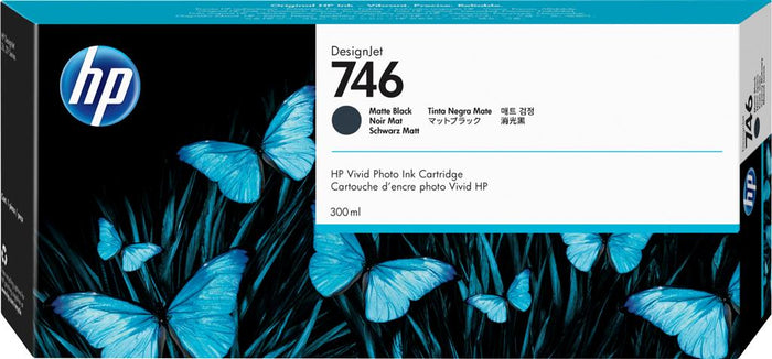 Cartuș Cerneala Original HP Matte Black, nr.746, pentru Design Jet Pro2|Pro 44| Z6| Z6dr|Z9+, 300ml, incl.TV 1.2incl.TV