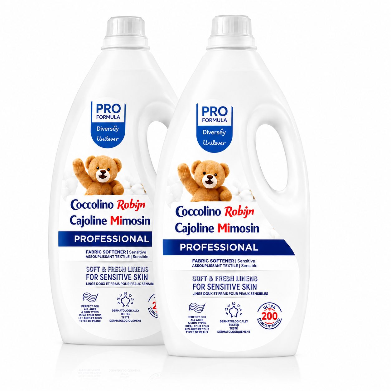 Pachet Coccolino Professional Pure Concentrated – Balsam Concentrat de Rufe, 2×5 L