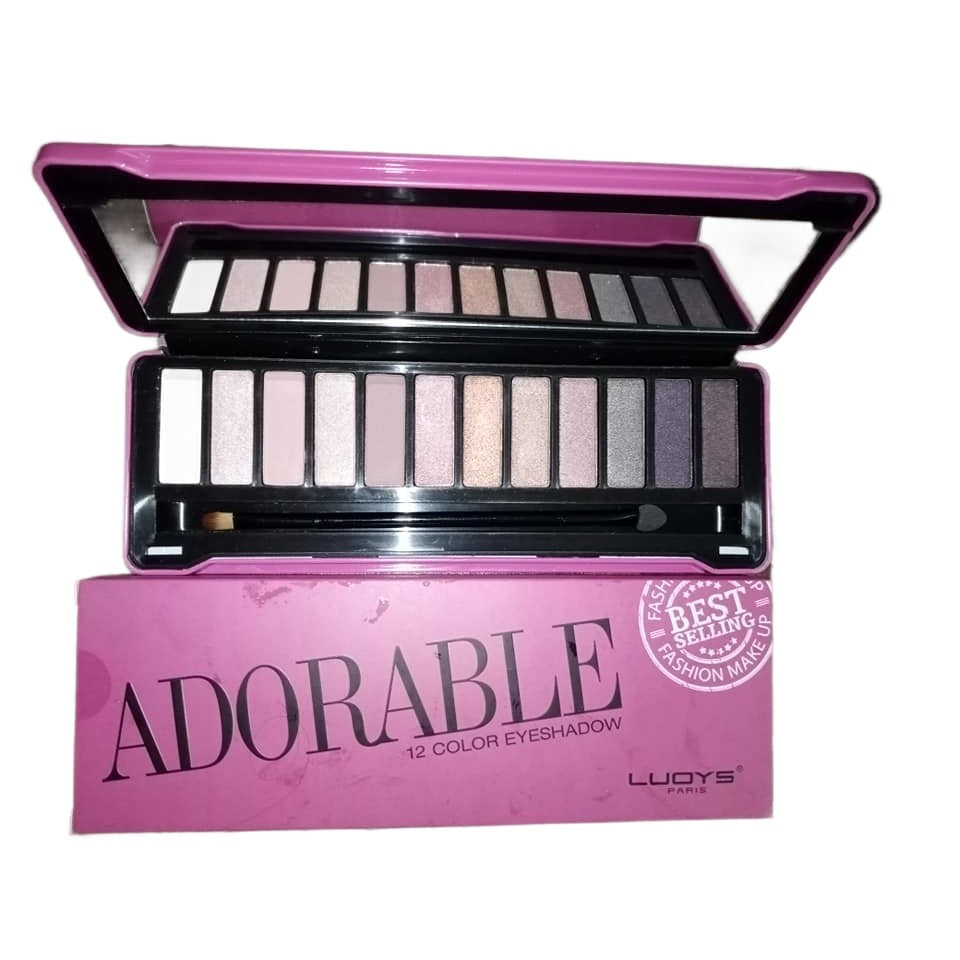 Paleta Farduri 12 Culori, Farduri Mate si Sidefate, O Pensula Inclusa, Dreptunghiulara, 140 g, 6.4 x 20 x 1.5 cm, Valabilitate 3 Ani, Multicolor